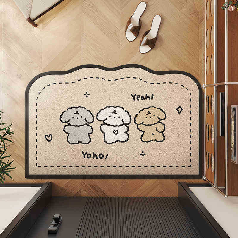 Charming Entrance Mat with Detective Theme
