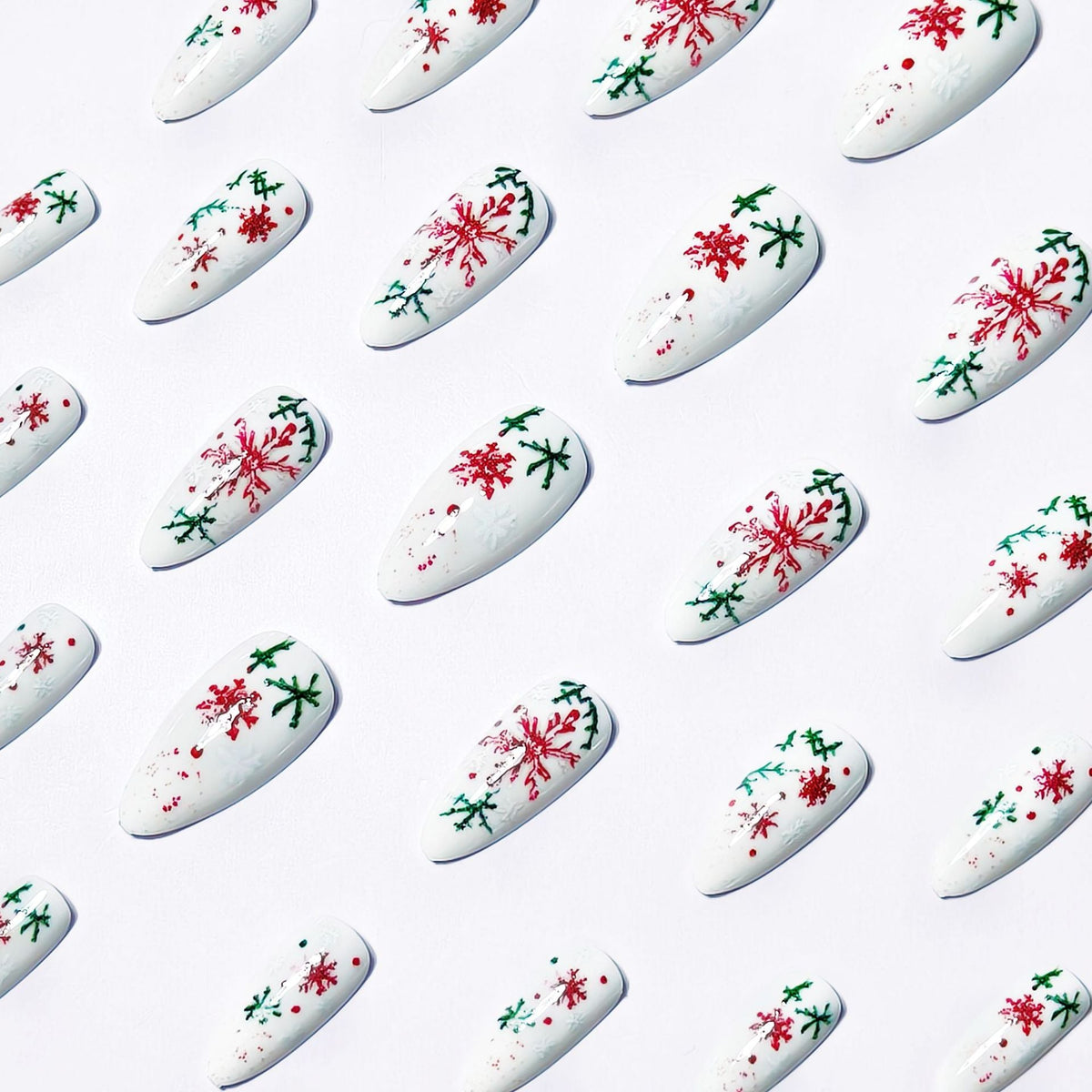 Nail Art with Creative Snowflake Pattern