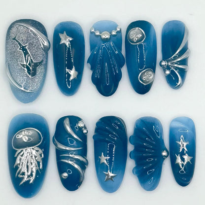 Ocean-Themed Nail Art Kit