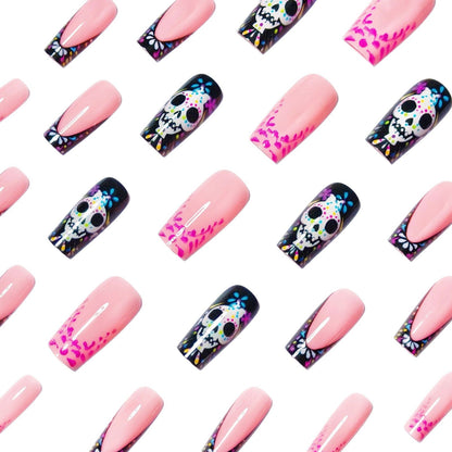 Nail Art with Creative Skull Design