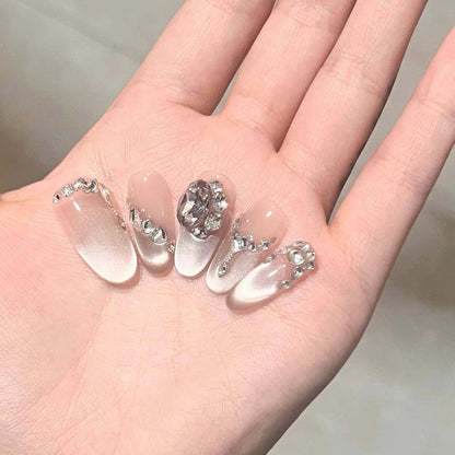 Set of 3D Decorative Press-On Nail Art