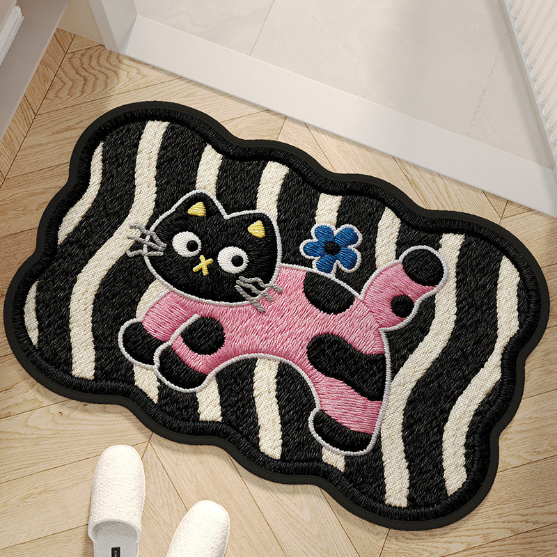 Charming Area Mat with Dog Design