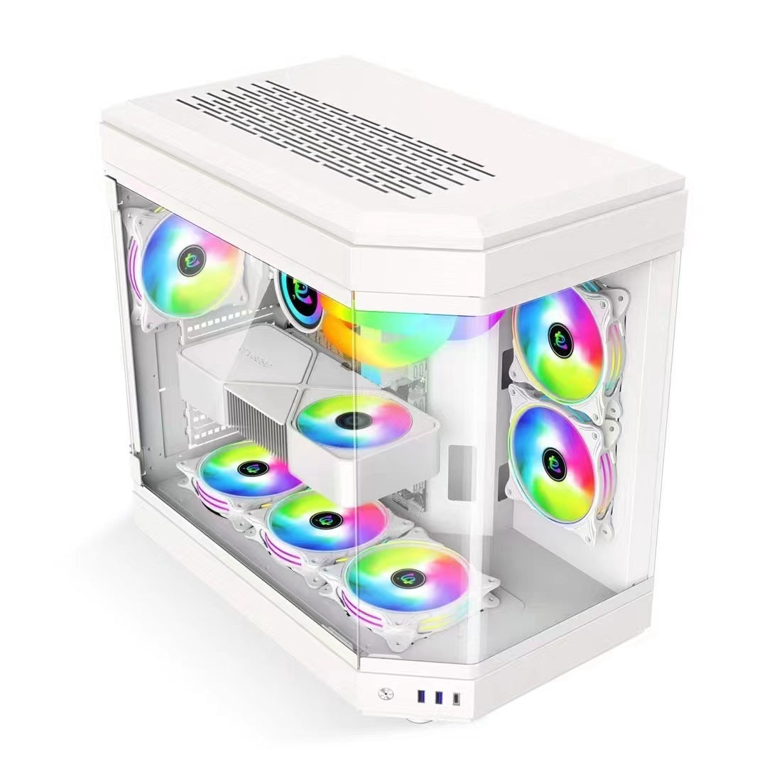 Clear Gaming Computer Case for Enhanced Visibility