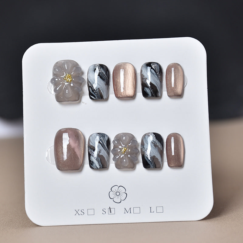 Set of 3D Decorative Press-On Nail Art