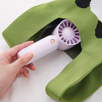 Cute Handheld Fan with Cartoon Design