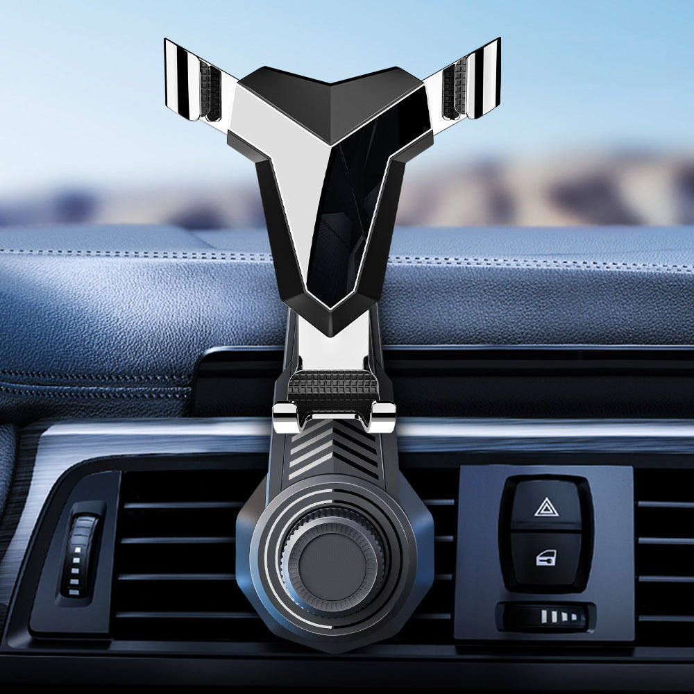 360-Degree Rotating Car Mount for Smartphones with Adjustable Air Vent Clip