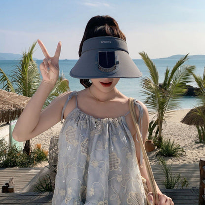 Sun Visor with UV Protection and Built-In Smartphone Holder