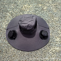12 cm Extra Width Edge Double Fan Solid Dark Gray