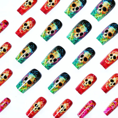 Creative Skull Design Nail Art Set