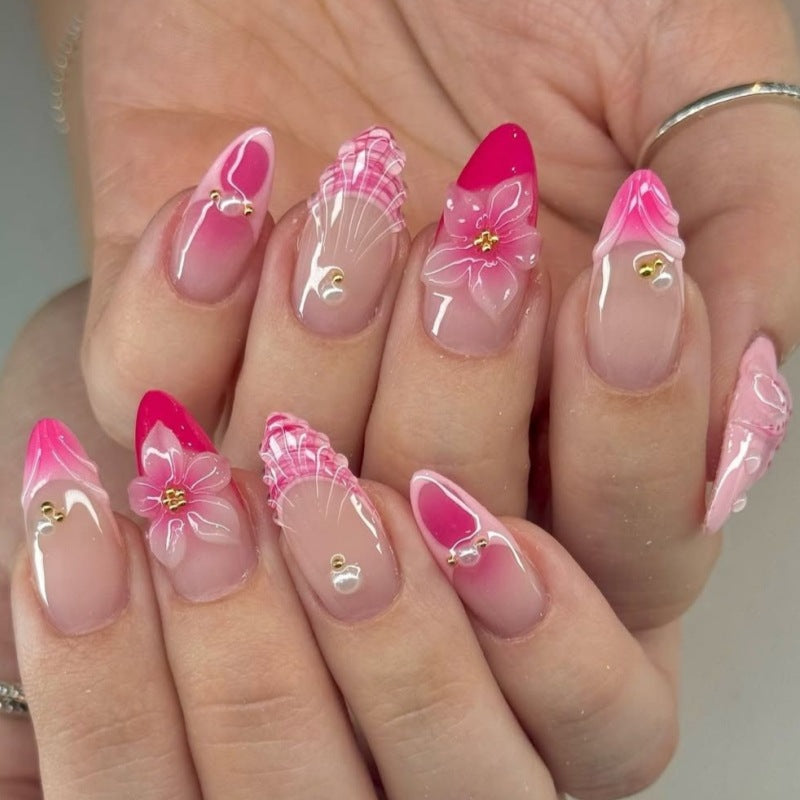 Press-On Nail Art Set with Animal Designs