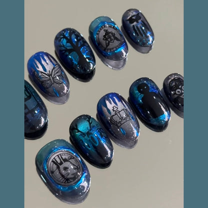 Glitter Nail Art Set with Ombre Design