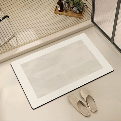 Abstract Style Bath Mat with Geometric Pattern