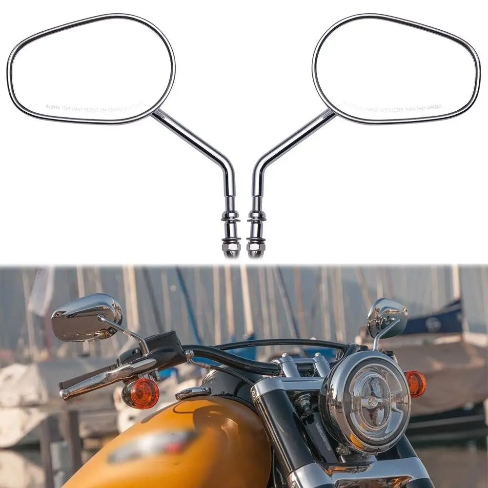 Chrome Finish Adjustable Rearview Mirror for Motorcycles