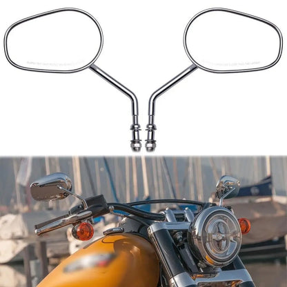 Chrome Finish Adjustable Rearview Mirror for Motorcycles