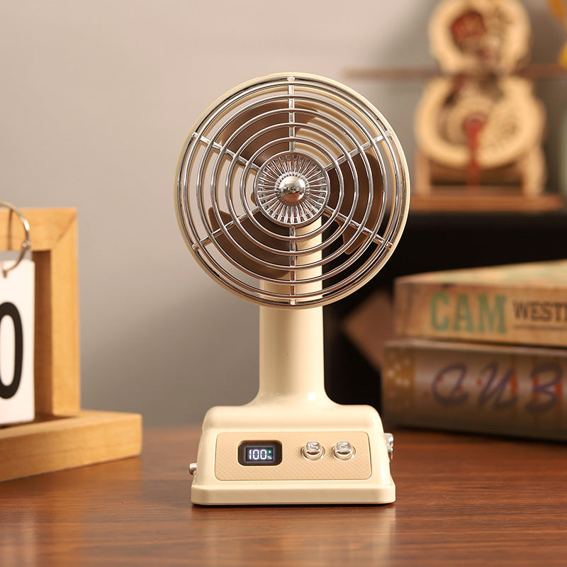Personal Fan with Adjustable Tabletop Design