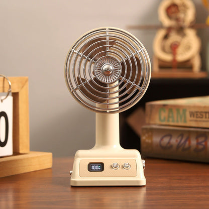 Personal Fan with Adjustable Tabletop Design