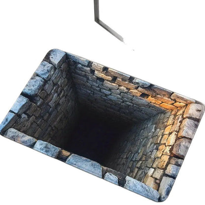 Welcome Mat with 3D Illusion Design