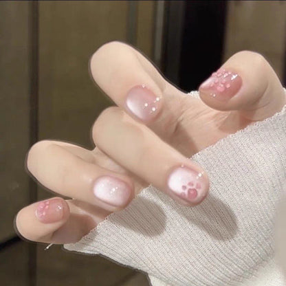 Themed Press-On Nails with Artistic Design