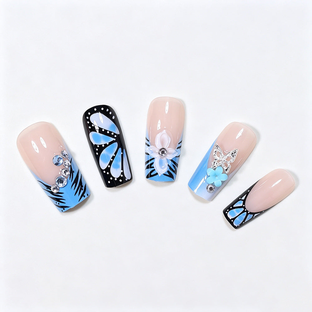 Nail Wraps with Artistic Design