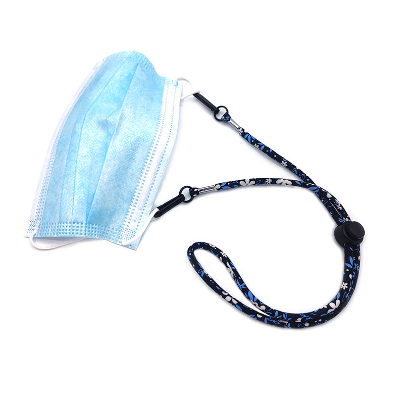 Floral Eyewear Retainer with Adjustable Strap