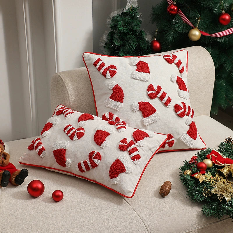 Luxurious 3D Textured Velvet Holiday Accent Pillow