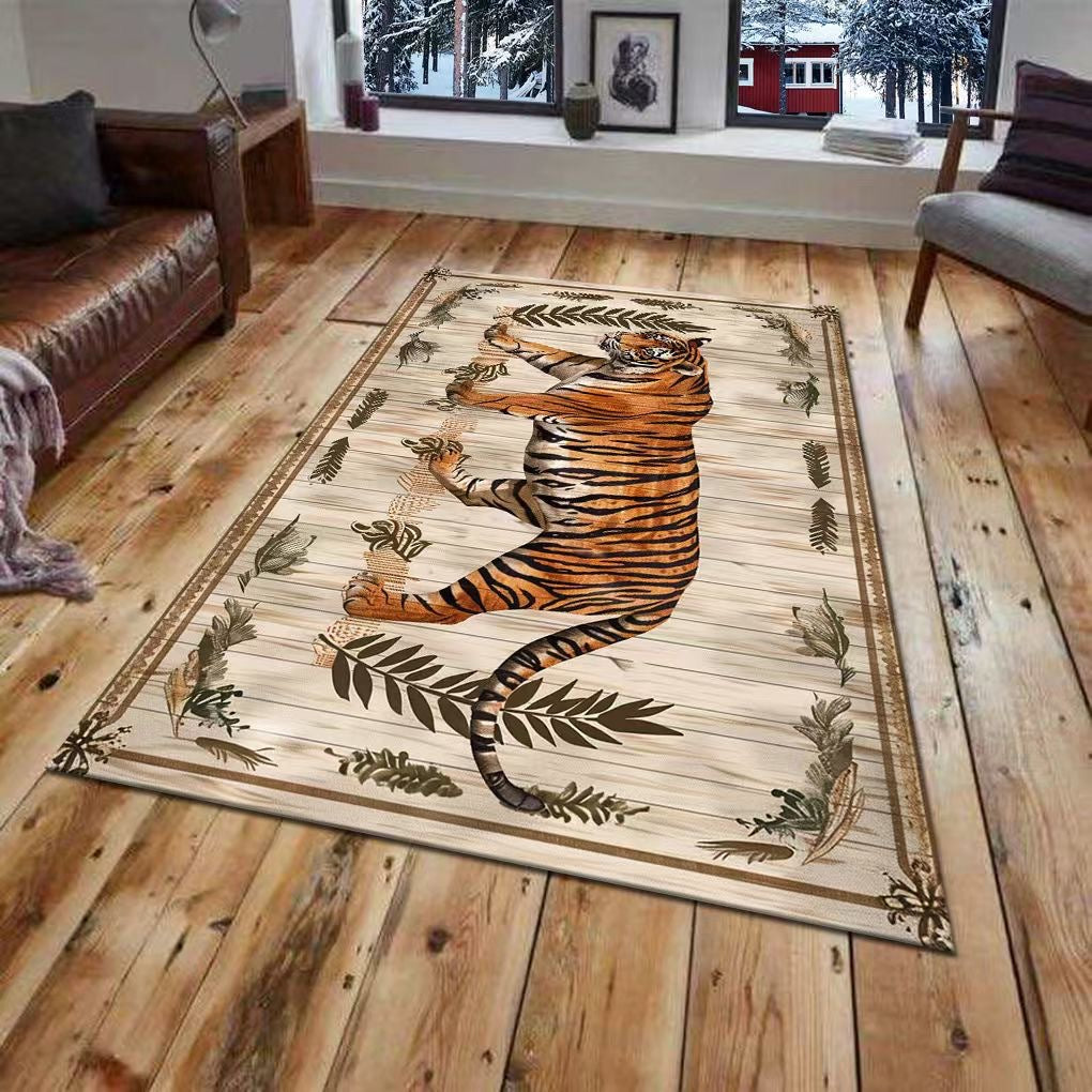 3D Wall Mural of a Tiger Design