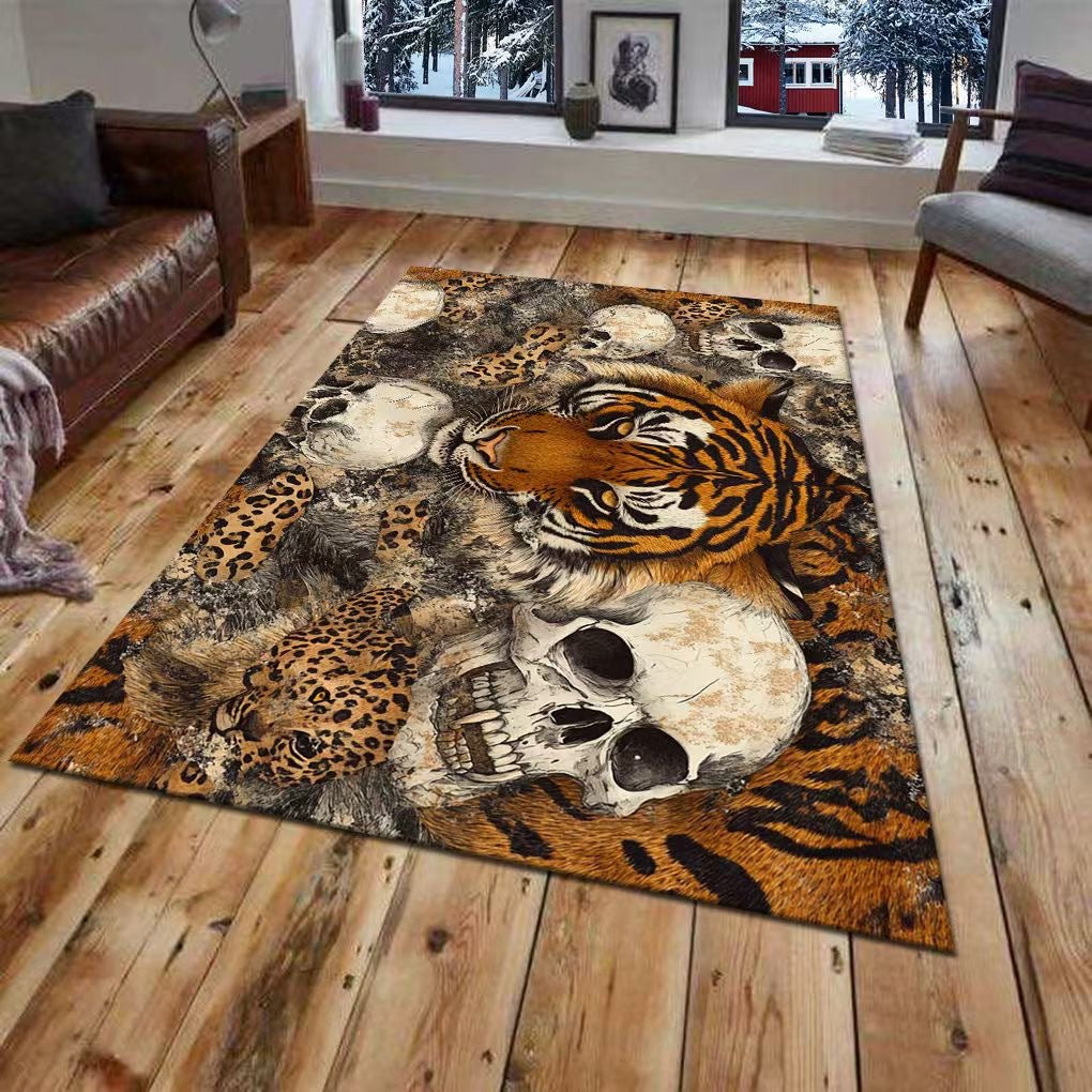 3D Wall Mural of a Tiger Design