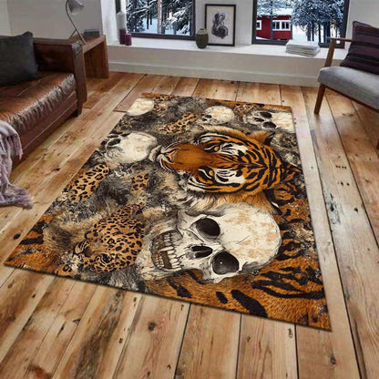 3D Wall Mural of a Tiger Design