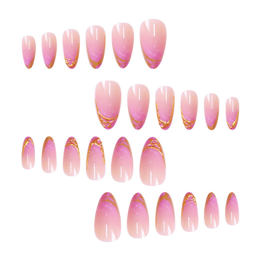 Press-On Nail Set with Creative Stiletto Design