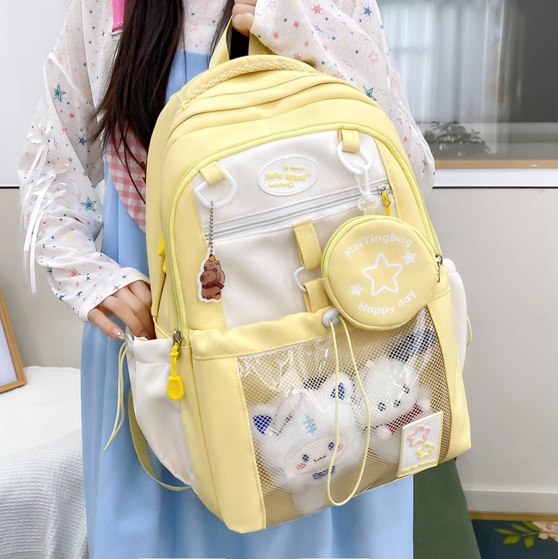 Character-Inspired School Backpack with Multiple Compartments