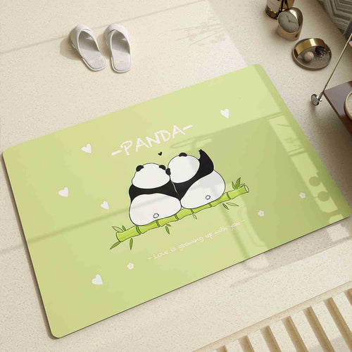 Cute Panda Design Area Rug
