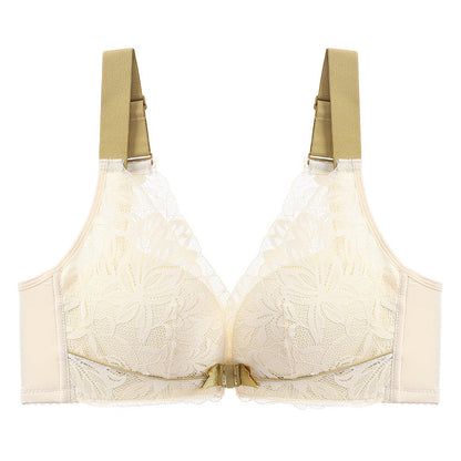 Front Closure Wireless Bra in Amber Color