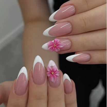 Press-On Nail Art Set with Animal Designs