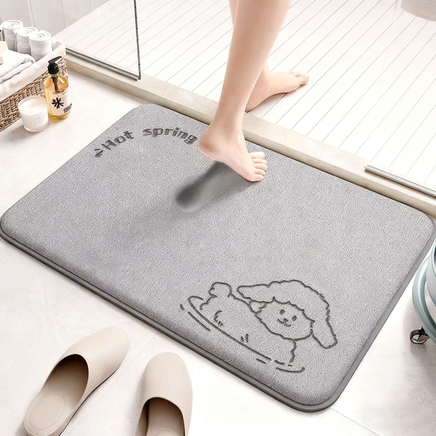 Cartoon Design Bath Mat – Highly Absorbent and Comfortable