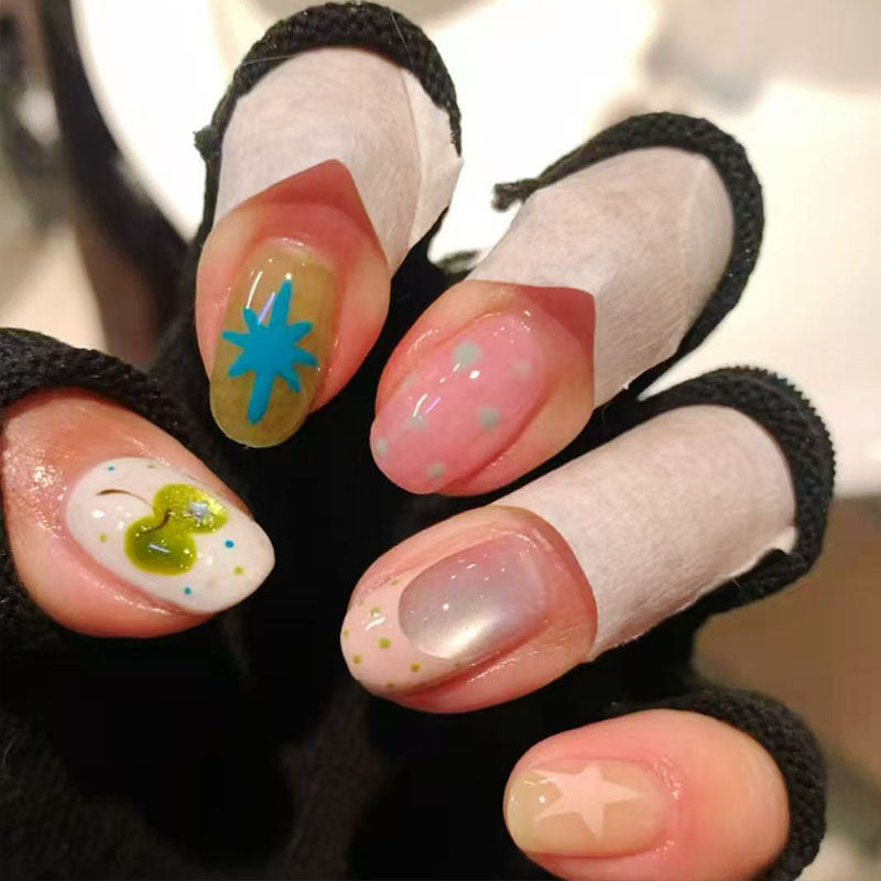 Glitter Nail Art Set with Ombre Design