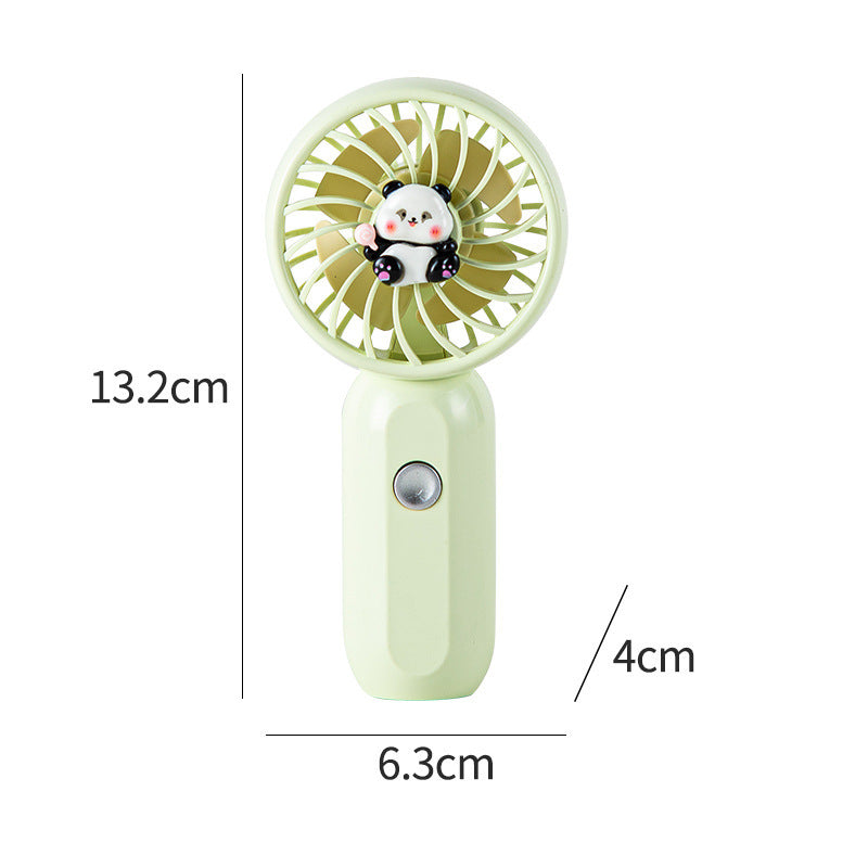 Cute Panda Design Handheld Fan – Portable Cooling Device
