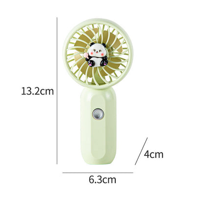 Cute Panda Design Handheld Fan – Portable Cooling Device