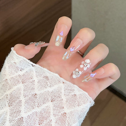 Set of 3D Decorative Press-On Nail Art