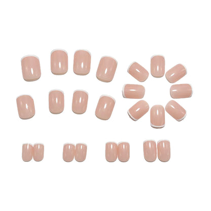 Elegant French Tip Acrylic Nail Set