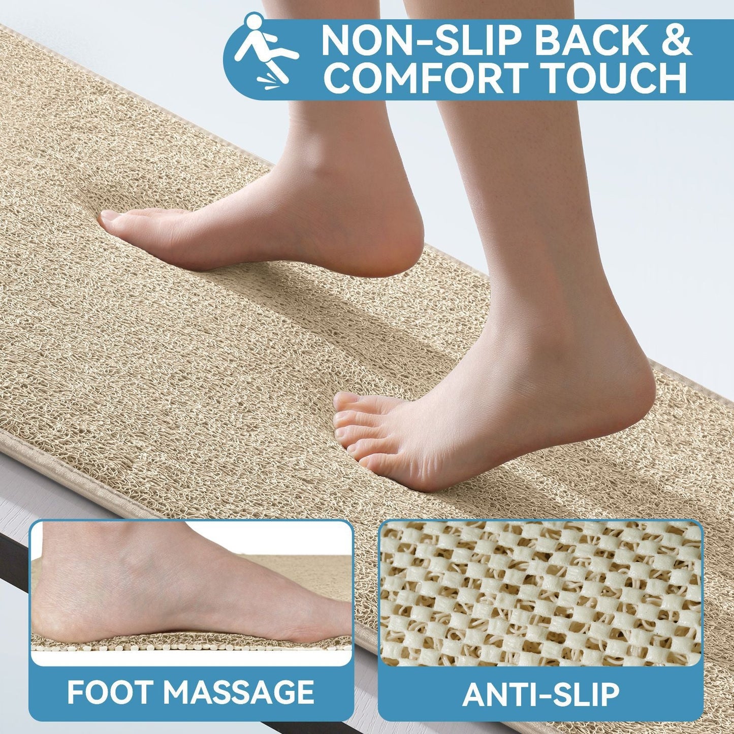 Comfort Mat for Showers – Absorbent Bath Floor Mat