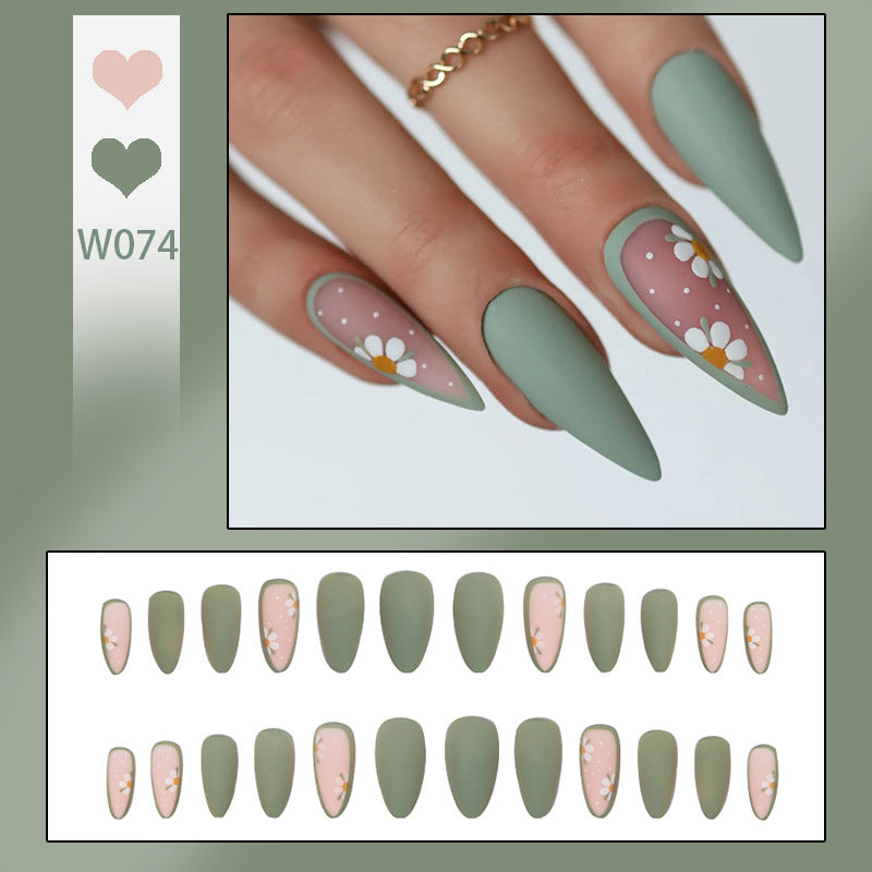 Flower Design Nail Tips for Creative Art