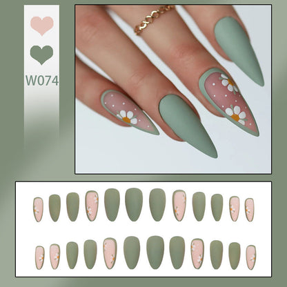 Flower Design Nail Tips for Creative Art