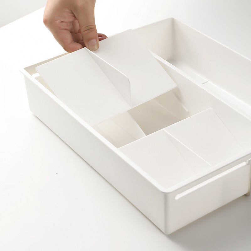 Multi-Section Storage Organizer with Adjustable Compartments