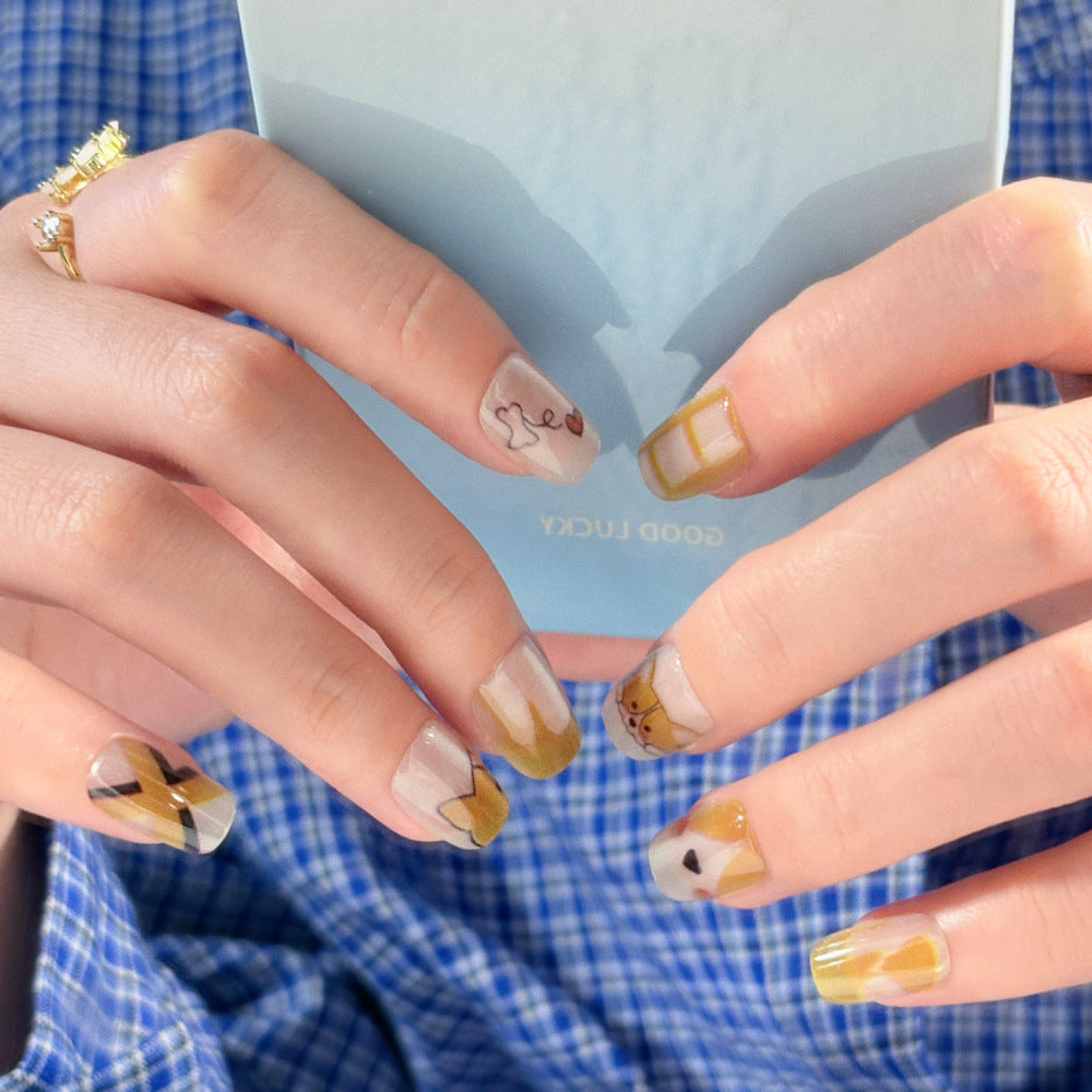 Cute Animal Design Press-On Nail Collection