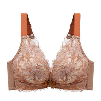Front Closure Wireless Bra in Amber Color