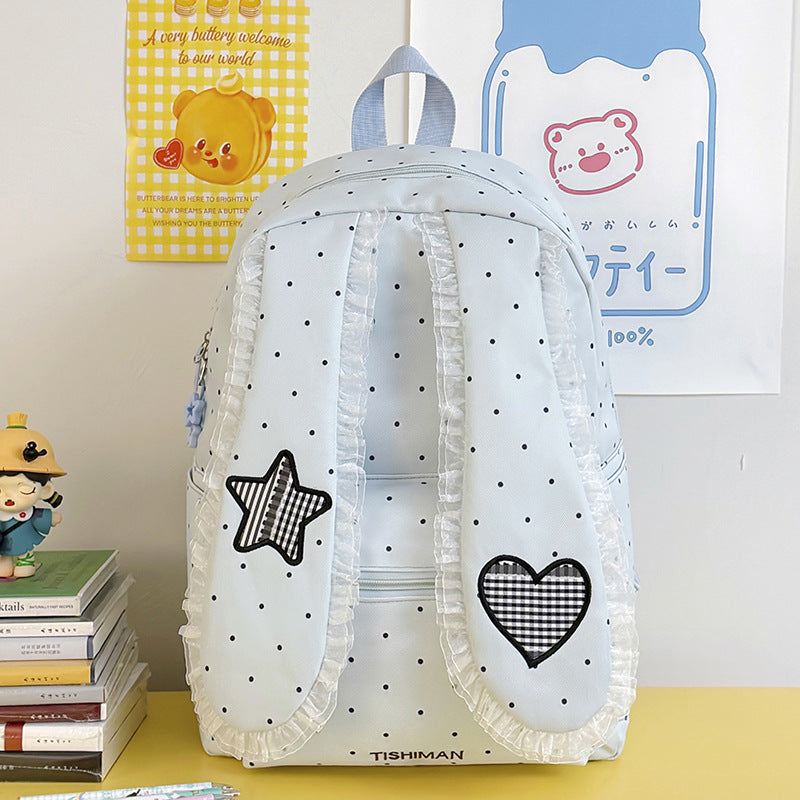 Cute Backpack with Rabbit Ears for School