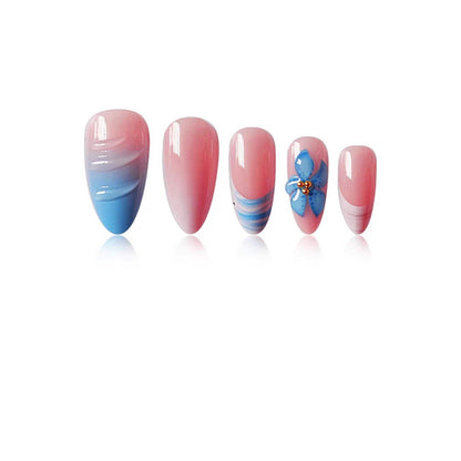 Nail Art Extensions with Ocean Theme - Creative Design