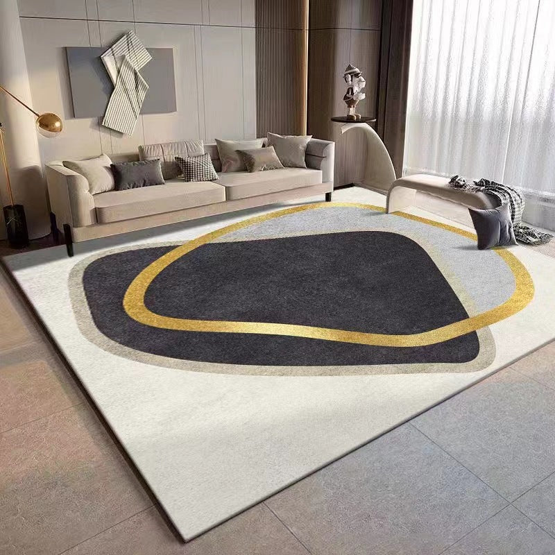 Geometric Pattern Area Carpet in Abstract Design