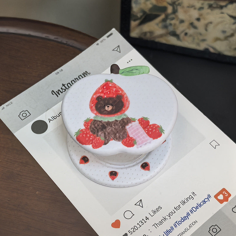 Cute Bear Design Mobile Phone Holder
