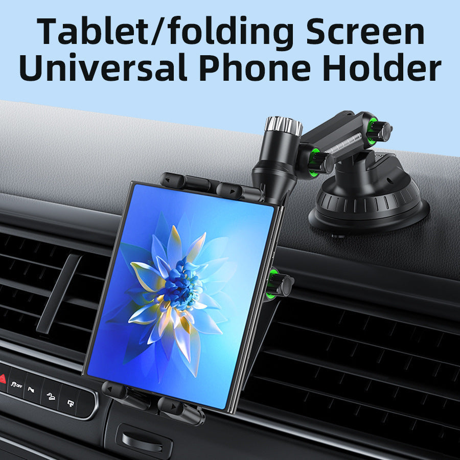 Telescopic Car Windshield Tablet Holder with Heavy-Duty Suction Mount